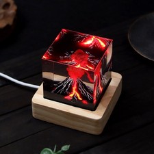 3D Mini Lava Lamp Volcano Eruption Decoration Night Lamp Resin Night Lamp picture