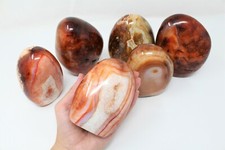 XS-XXL Carnelian Polished Freeform, Free Standing Cut Base, Carnelian Specimens picture