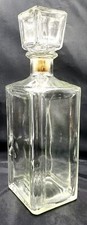 Vintage Seagrams Canadian Whiskey Glass Decanter Thatcher Co. 1950s Empty Bottle picture