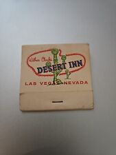 Wilbur Clark’s Desert Inn Las Vegas Nevada Vintage Matchbook UNSTRUCK picture
