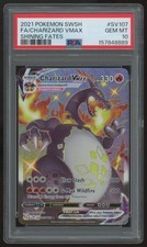 2021 Pokemon Charizard VMax Shining Fates Shiny Full Art #SV107 PSA 10 picture