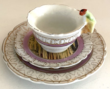 Diamond Caverns Park City Kentucky Souvenir Plates & Cup w/Plate Bird JAPAN picture