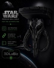 Star Wars Mandalorian Mythosaur Skull Like Wall Shelf Collectible picture