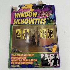 1993 BOO Bunch Haunted Vintage Window Silhouettes Decor picture