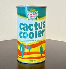 Canada Dry Cactus Cooler Soda Can 12 fl oz Green White Yellow Orange Blue picture
