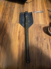 Vintage 1945 Entrenching Tool (E-Tool), Folding Shovel w/  Handle picture