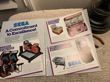 Original 1985 11- 8''  Teddy Boy Blues Hang On Sega  arcade video  game AD FLYER picture