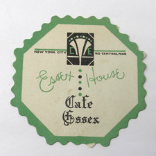 Essex House Cafe Coaster c1930s Central Park South New York City Art Deco picture