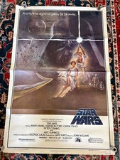 Original 1977 Star Wars Style A 2nd Print 27x41 Movie Poster Rolled NSS 77/21 picture