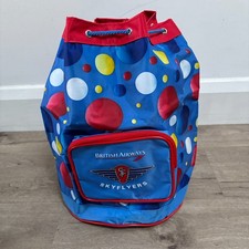 MINT Vintage 1990s British Airways Skyflyers kids' bubbles duffle bag picture
