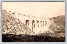 RPPC Postcard Pennsylvania PA  Nicholson 1916 Tunkhannock Creek Viaduct Bridge picture