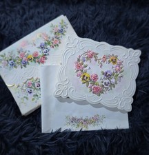 Victorian Style Retired Vintage Carol's Rose Garden Carol Wilson Stationary Set picture