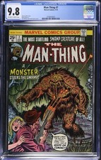 ☢️ Man-Thing #7 CGC 9.8 OWW Marvel 1974 Classic Ron Wilson Cover picture
