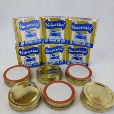 🥫 Vintage Universal Mason Canning Jar Lid Inserts – 72 Flat Seals Only picture