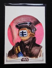 2026 Topps Chrome Star Wars Galaxy Leia In Boushh Disguise 1/1 Sketch picture