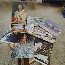 Lot of 8 ~ Vintage NASA Apollo Astronaut &More Postcards ~ Unmarked on Back picture