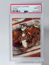 2025 TOPPS CHROME DISNEY SAPPHIRE EDITION #142 TIGGER PSA 10 Orange/25 picture