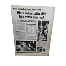 1968 Carnation Instant Breakfast Track Team Original Vintage Print Ad picture