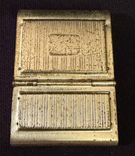 Antique 1920s Colgate & Co NY USA Double Powder Rouge Compact Art Deco Wedge picture