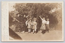 RPPC 1908 Prescott Arizona Territory Grape Picking Named Family Postcard picture