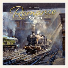 Romance of Steam 2027 Wall Calendar, Vintage Steam Trains, Railway Lover Gift picture