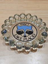 Vintage 1980 Lake Placid Olympics Collectible Mascot  Raccoon Large Ashtray picture