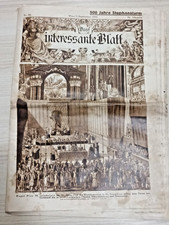 Original 1933 Austrian Illustrated Magazine – Das interessante Blatt picture