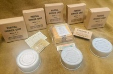 World War II Edible Rations - Partial Dinner Unit - Reproduction Box and Can picture