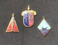 Vintage La Salle Lasallian Religious Medals Virgin Mary De La Salle Set 3 picture