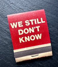VIETNAM WAR ERA: WE STILL DON'T KNOW POW MIA MATCHBOOK WITH MATCHES BY VIVA picture