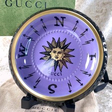 GUCCI x Richard Ginori Trinket Tray Ashtray Compass Sun Motif Porcelain with Box picture