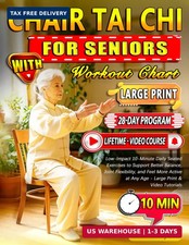 Chair Tai Chi for Seniors with Workout Chart: Low-Impact 10-Minute Daily Seated picture