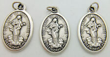 MRT 3 Our Lady of Medjugorje Mary Madonna Catholic Medal Silver Plate 3/4
