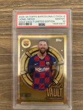 TOPPS BARCELONA LIONEL MESSI GOLD VAULT LIMITED EDITION 2025/26 PSA 10 picture