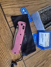 Custom Benchmade 535 Bugout Pink G10 Scales picture