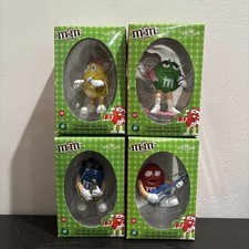 4x M&M Holiday Christmas Ornament Kurt S Adler (Red, Blue, Green, Yellow) **READ picture