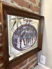 Vintage Hockey Mirror Seagram's 7 Crown Cook Boucher Cook 20.5”x 17.5” picture