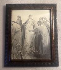 Antique Religious Print, Gustave Dore, Jesus Catholic Art, potter printing, 1863 picture