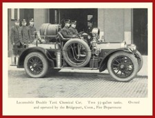 1912 Locomobile Bridgeport, CT Fire Dept. NEW METAL SIGN: 12x16