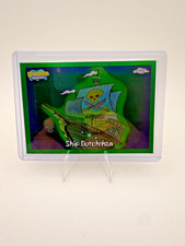 2025 Topps Chrome SpongeBob Flying Dutchman #130 Kelp Green Refractor NM picture