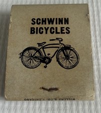 Vintage Schwinn Bicycle Match Book Unused. Falls Cycle Shop, Cuyahoga Falls Ohio picture