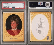 PSA 1993 Press Pass Princess Diana Royal Family #95 (Mint 9) picture