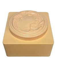 Vintage White Shoulders Bath Powder Box—Art Deco Style— Collectible picture