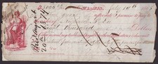 ALMIRA RUSSELL HANCOCK - RECEIPT SIGNED 07/16/1868 picture