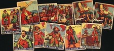 1933 World Wide Gum Sea Raiders (11 Card Lot, Black Beard) PR Trading Cards picture