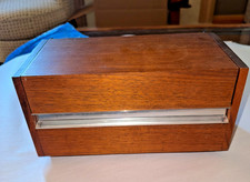 Vintage Western Electric Executive Stowaway Desk Phone Wood Box Touch Tone picture