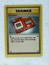 Pokedex Base Set 2 115/130 Vintage Pokemon Trainer Card TCG WOTC LP picture