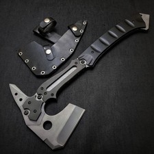 Resident Evil Requiem Upgraded Axe/Carbon Steel Leon Kennedy Hatchet & Sheath picture