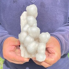982g Rare Natural Stalactite Agate Quartz Crystal Freeform Mineral Healing picture