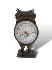 Owl Metal Clock - Whimsical Animal-Inspired Wall Decor picture